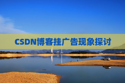 CSDN博客挂广告现象探讨